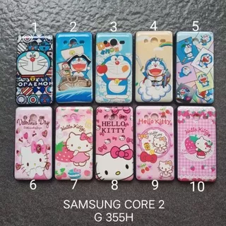 Case gambar Samsung core 2 G355 G355H motif cewek soft softcase softshell silikon cover casing kesing housing