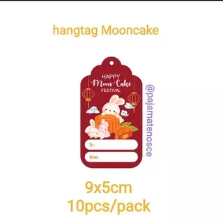 10pcs/pack +2meter pita Hangtag Gift Card Hampers Kotak Box Mooncake Moon Cake Autumn Bulan Rabbit