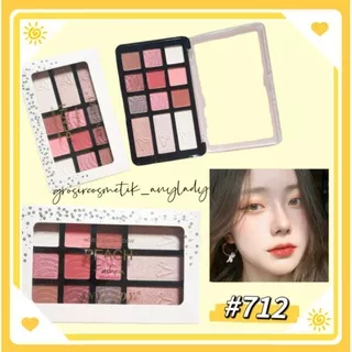 EYESHADOW ANYLADY FASHION PEACH NO.712/EYE SHADOW NUDE MATTE SHIMMER+HIGHLIGHTER