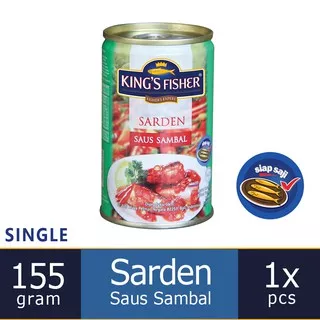 King`s Fisher Sarden mini saus sambal Makanan Kaleng 155 g kings fisher