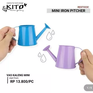KITO Pitcher Kaleng Mini - Vas Pot Bunga Kecil (0645-0646)