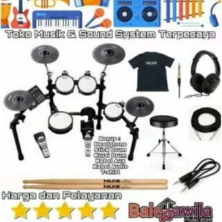 Drum Elektrik Electric Drum Set Nux DM 7 X New NUX DM7X DM 7X Ori