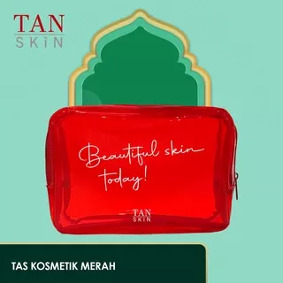 TAN SKIN Tas Kosmetik / Pouch Merah Jelly Whitening Series