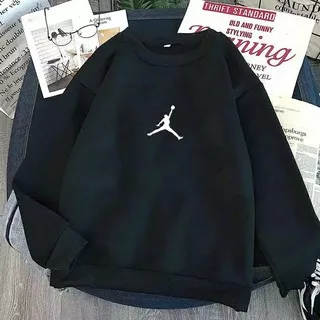 SWEATER PRIA WANITA AIR JORDAN COTTON FLEECE / COD / BLACK AND WHITE SERIES BEST ITEM