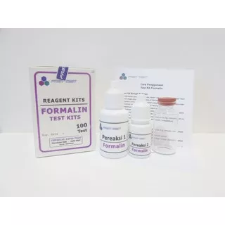 Formaldehyde (Formalin) Test Kit 100 Test, Alat Uji Formalin