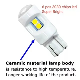 LAMPU LED T10 3030 CERAMIC BOHLAM LAMPU SENJA LED HIGH QUALITY