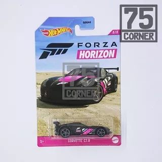 [ 75 Corner ] HW Hot Wheels Forza Horizon Corvette C7R Mattel Diecast Xbox Black Doff Matte Pink Magenta Motorsport Mainan Anak Miniatur Murah Hadiah Kado Gift Toys Mobilan Racing Car Race Balap Mobil Video Games Simulator Chevrolet General Motors Chevy