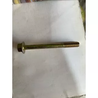 BAUT FLANGE M8 x 80 - BAUT KUNING KUNCI 12 PANJANG 8 CM - BAUT TAPAK - BAUT TOPI