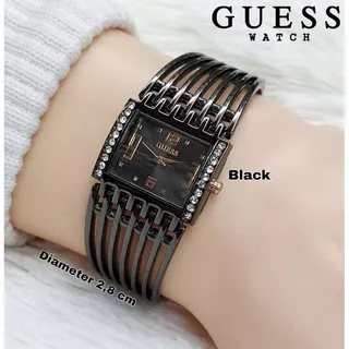 (DE)JAM TANGAN GUESS NEW COLLECTION FASHION WANITA TALI RANTAI GELANG STEINLESS RING KOMBI DIAMOND FREE BOX KANCING