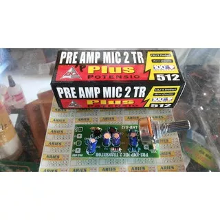 Preamp mic 2 tr ckj 512 suara lebih keras di banding 1 transistor