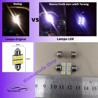 LAMPU LED KABIN MOBIL LED PLAFON MOBIL 31MM 6 TITIK SMD PUTIH CERAH ULTRA BRIGHT MURAH