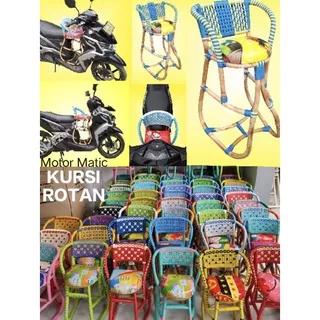 Kursi Rotan Motor Matic / Kursi Bonceng Matic / Kursi Rotan Matic / Boncengan Anak Matik