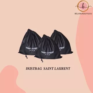 Saint Laurent Hitam Dustbag Pengganti Sarung Tas Pelindung Debu Serut Dust Bag DB Branded