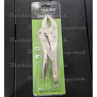 TEKIRO Tang Buaya Bengkok 7 Locking Grip Pliers Curved 7 Inchi