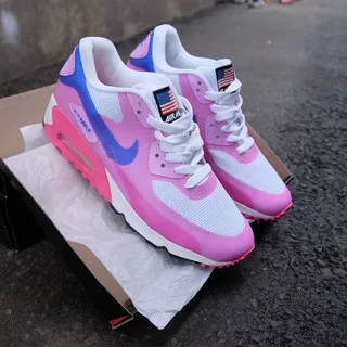 nike air max 90 pink white in blue