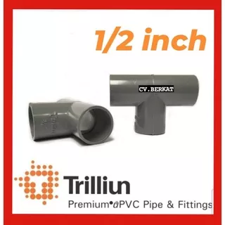 Tee pvc 1/2 TS TRILLIUN - Sambungan pipa pvc TS TRILLIUN