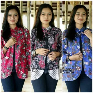 bolero wanita lengan panjang batik