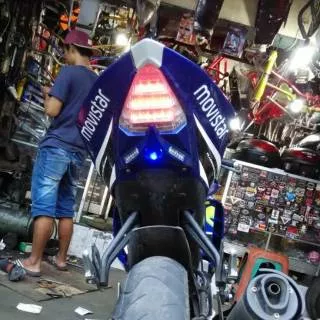 Undertail R15 v1 v2 MHR plastik ABS + sen led + lampu senja fender R15 old vender R15 selancar R15