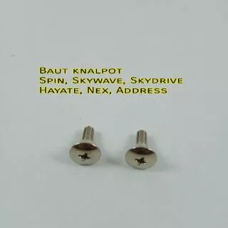 Baut tutup knalpot Skywave/Hayate