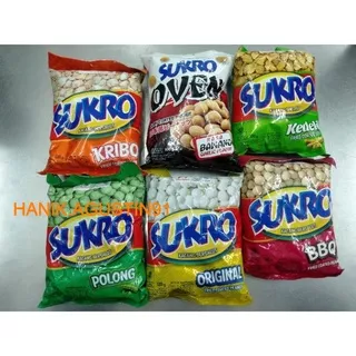 Sukro Kacang Bersalut Original  Kribo Polong BBQ Kedelai 120gr