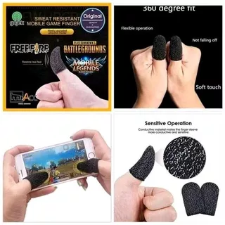 Sarung Jari Jempol Game 1 Pasang 2PCS Gem PUBG Free Fire Gaming Touch Screen