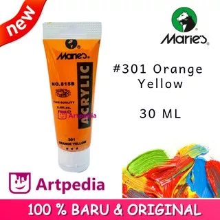 Maries - Orange Yellow / Maries Acrylic Paint 30ML (Cat Akrilik)Cat Acrylic Maries Terlaris Termurah