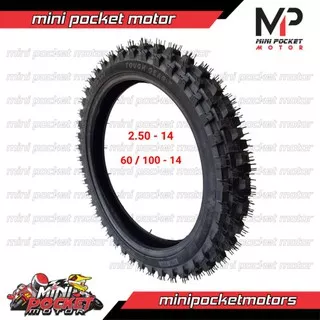 Ban Luar Trail Ring 14 Inch Ukuran 60/100-14 atau 2.50-14 Offroad