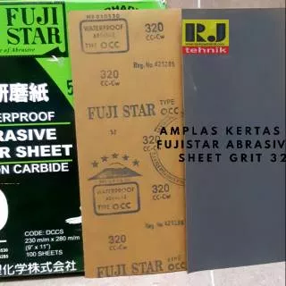 Amplas Kertas Gosok Fujistar Abrasive Paper Sheet Grit 320CW