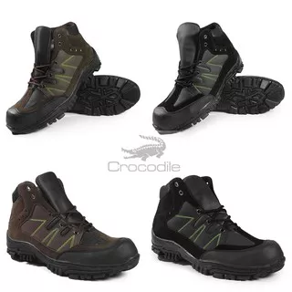 Men Sale !! Sepatu Pria Crocodile Maung Safety Boots Airsoft Gun Ujungbesi Murah