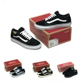 Spatu Vans Oldskool Classic Black White Sepatu Vens Sneakers Sekolah Pria Wanita Premium Quality Import