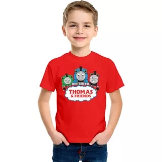 Kaos Thomas 2-10tahun / Kaos anak thomas & friends / Kaos distro anak karakter train kereta api