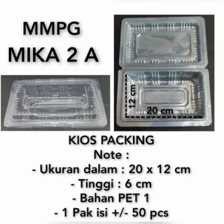 Mika Plastik MMPG 2A @50pcs | Mika Kue Makanan Ukuran 2A @50pcs