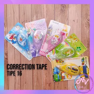 Correction tape / tip ex roll pita / tip ex kertas / CORRECTION TAPE KARAKTER BESAR TIPE 16