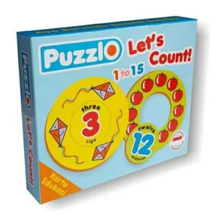 kartu edukasi puzzlo lets count belajar berhitung / puzzle flashcard kartu balita pintar