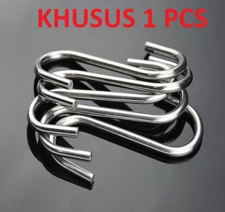 Cantelan Perabotan Dapur Stainless  Gantungan Hook Serbaguna S 1 PCS