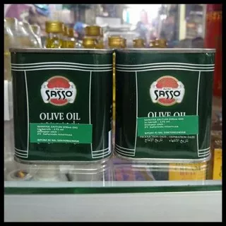 Minyak Zaitun Sasso kaleng 175ml - Olive Oil Pure - Olio di Oliva - Impor dari Italy - Minyak Zaitun