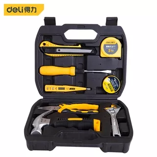 Deli Household Tool Kits / Set Perkakas Rumah Alat Pertukangan 8pcs/set Alat Perkakas DL5970