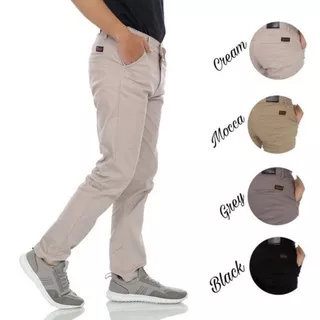 CELANA PANJANG CHINO POLOS CASUAL PRIA LEVIS PREMIUM QUALITY CELANA CHINOS PANJANG PRIA KANTORAN SLIMFIT KERJA HARIAN SANTAI CASUAL FORMAL HITAM CREAM ABU-ABU MOCCA CELANA PANJANG PRIA TERLARIS