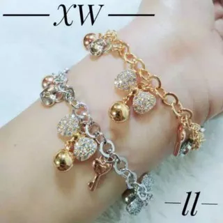Gelang Tangan Xuping Rantai cantik fashion premium elegant silver gold lapis emas 18k JS0439140320