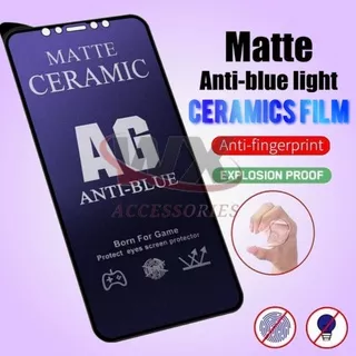 [ Xiaomi Redmi Note 8T/9S/9T/9 Pro Max ] ANTI BLUELIGHT GLARE MATTE TEMPERED GLASS CERAMIC FILM