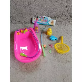 Mainan Anak Pancingan magnet Small Bathtub / mainan Pancingan Anak set bak mandi bayi murah