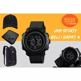 Jam Tangan Sport Viral (Free Bonus Tas Ransel, Topi dan Dompet Ekslusive)