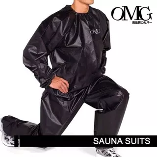 OMG Sauna Suit / Baju Sauna / Jaket Celana Sauna Pembakar Lemak Pria - Wanita