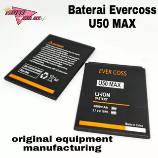 baterai Evercoss U50 MAX / Double power/battery/batre hp