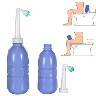 Semprotan Cebok Toilet Portable Travel Bidet Sprayer 450ML - BM-450 - 7RHX0ZBL Blue