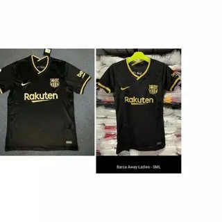 JERSEY COUPLE BARCELONA AWAY HITAM 2021