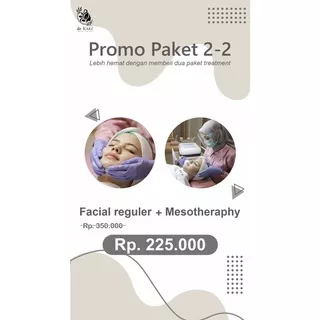 promo paket 2-2 facial regular + mesotherapy