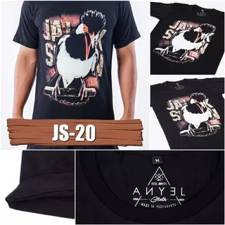 KAOS BURUNG JALAK SUREN JS20 KAOS MOTIF BURUNG JALAK SUREN KAOS BURUNG KICAU BISA COD BAJU KICAU