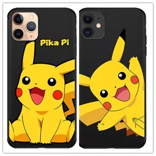 Silicone Soft Shell iPhone 12 mini 12 11 Pro Max SE 2020 6 6S 7 8 Plus X XR XS Max Cute Yellow Pikachu Frosted Anti-drop Phone Case