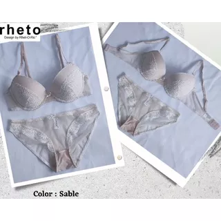 RHETO-Bra Set (Bra+Panty) Lace Sable